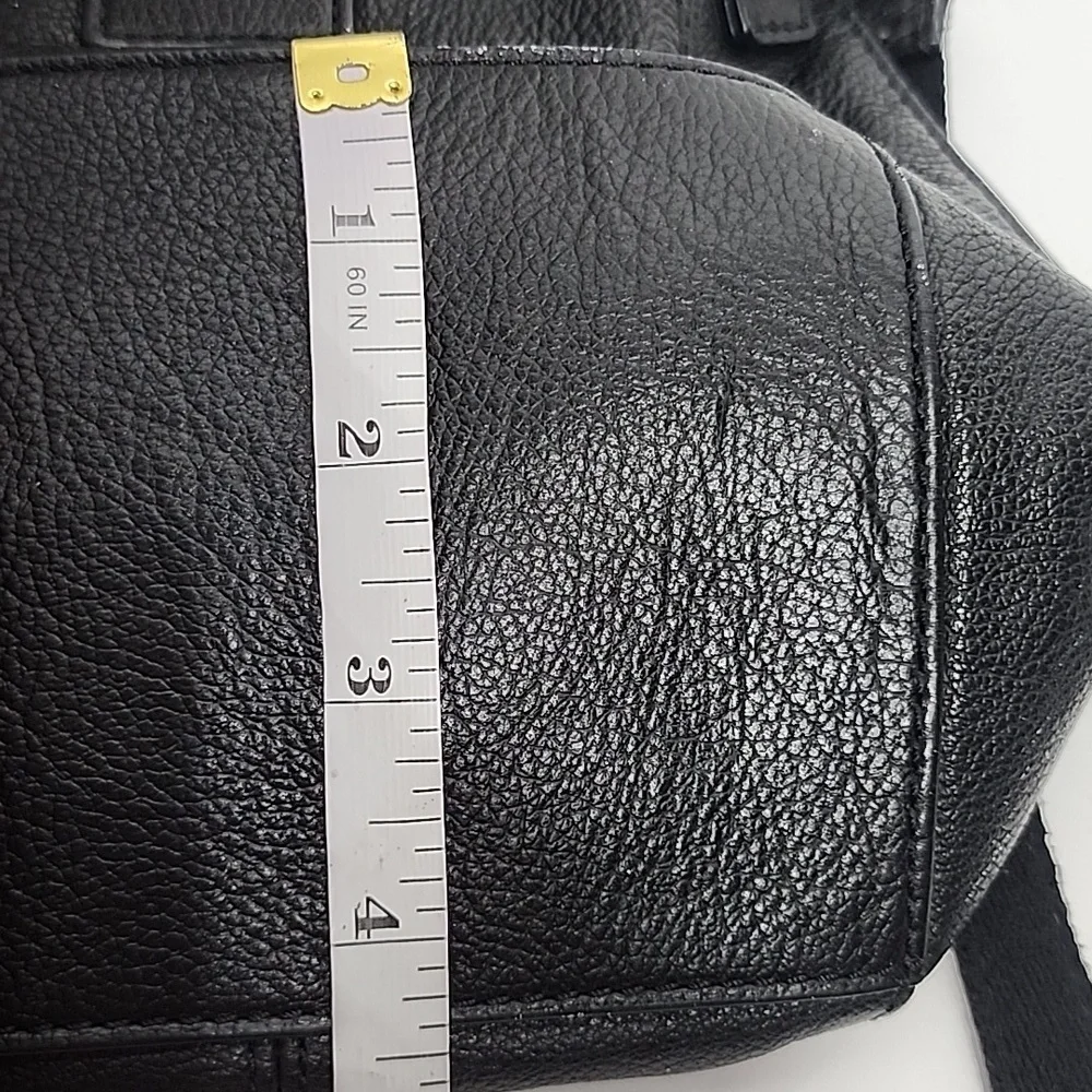 Fossil Jori‎ Black Leather Mini Satchel Handbag Purse Vintage Hobo Crossbody